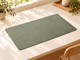 DESKFLOW Calm Desk Essentials concept: Felt mat alone; second unit. AI concept visual; styling props not included.